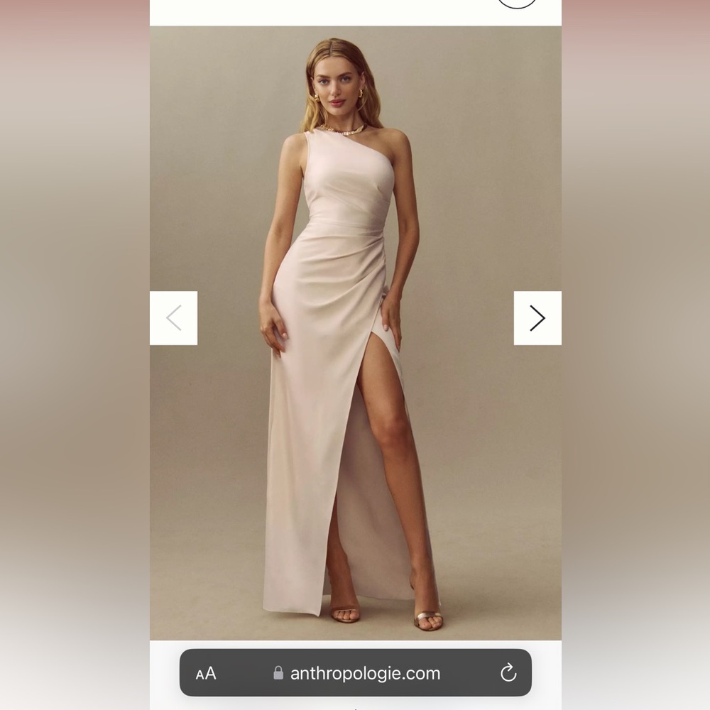 Anthropologie Champagne Gown